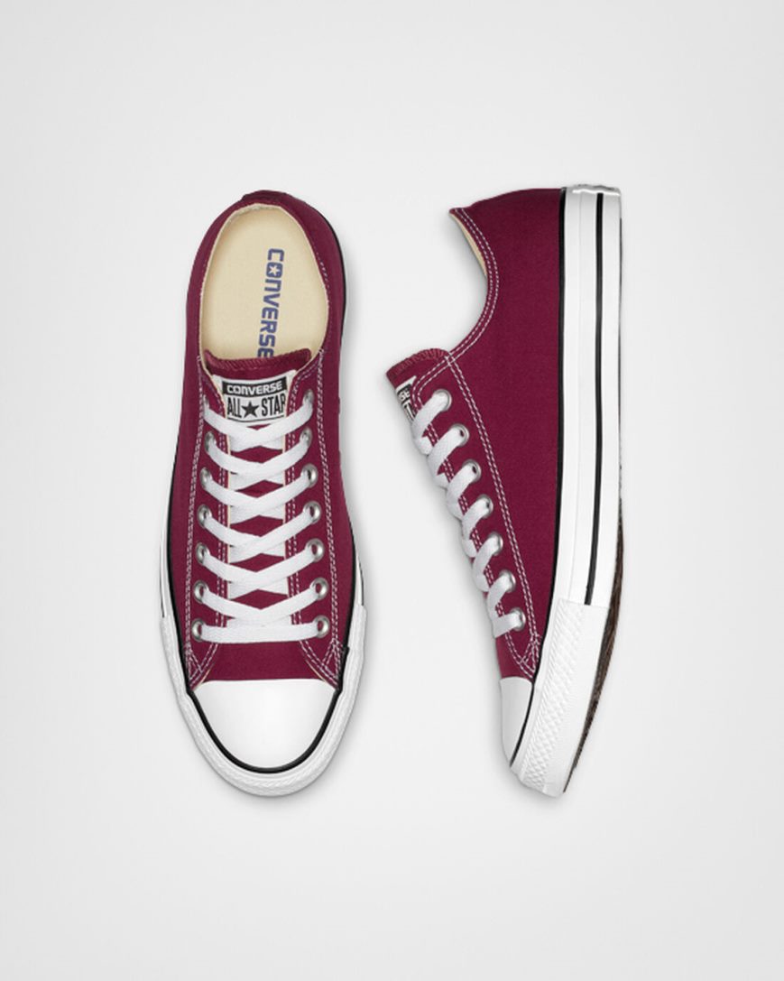 Burgundy Converse Chuck Taylor All Star Classic Men's Low Top Shoes | GZ1475ILK