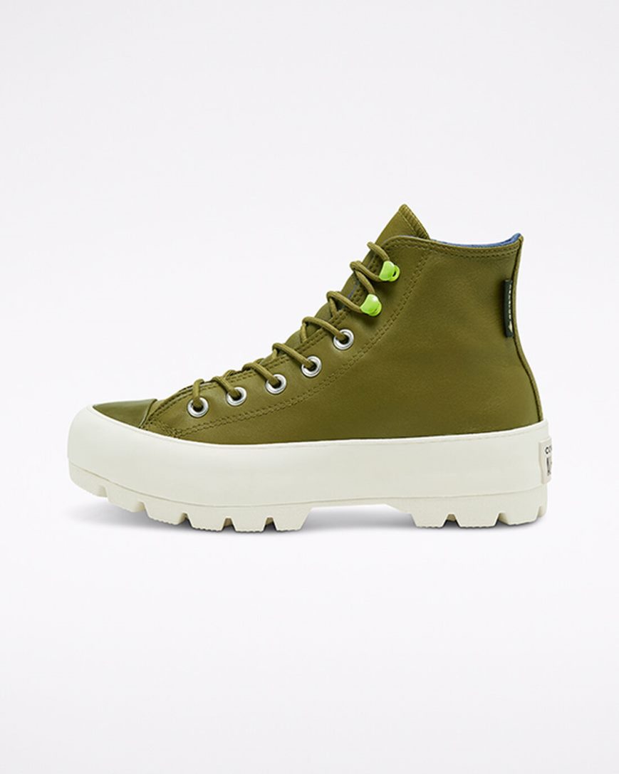 Dark Olive / Navy Converse Chuck Taylor All Star Lugged Winter Women's High Top Shoes | ZS3L4K7I1