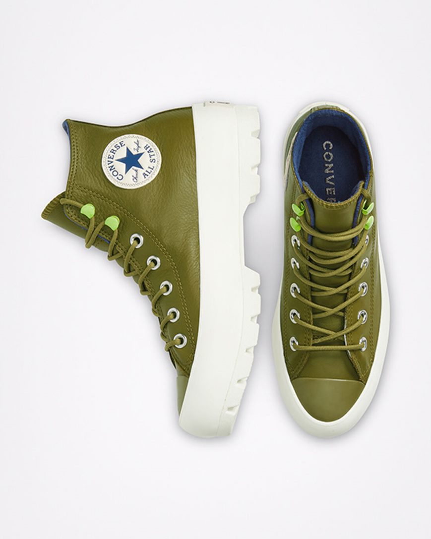 Dark Olive / Navy Converse Chuck Taylor All Star Lugged Winter Women's High Top Shoes | ZS3L4K7I1