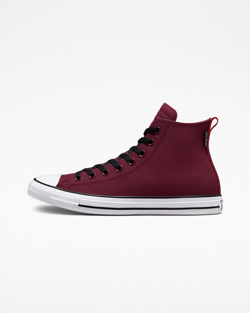 Dark Red / White / Black Converse Chuck Taylor All Star TecTuff Women's High Top Shoes | IH4K8513L