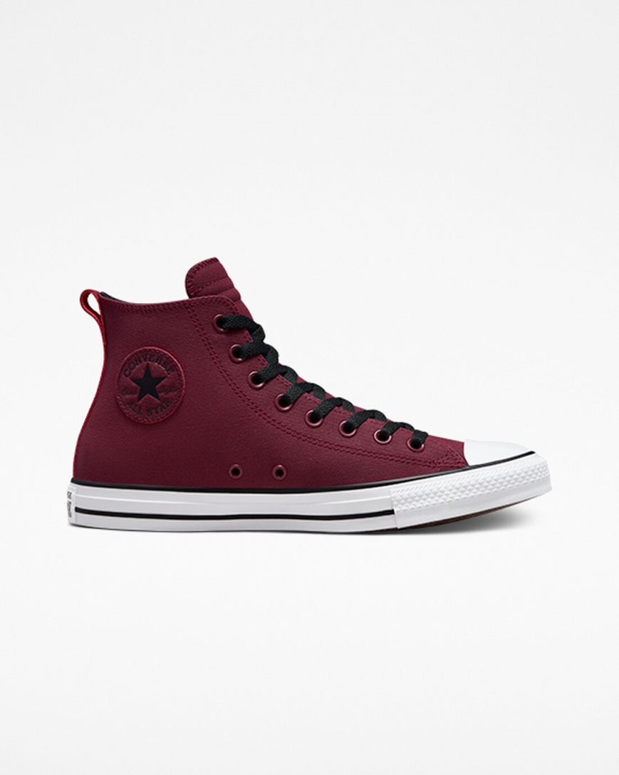 Dark Red / White / Black Converse Chuck Taylor All Star TecTuff Women\'s High Top Shoes | IH4K8513L