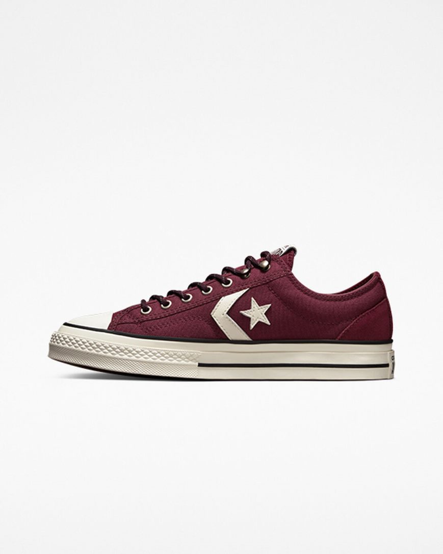 Deep Burgundy / Black Converse Star Player 76 Retro Hike Men's Low Top Shoes | NI8L537I4