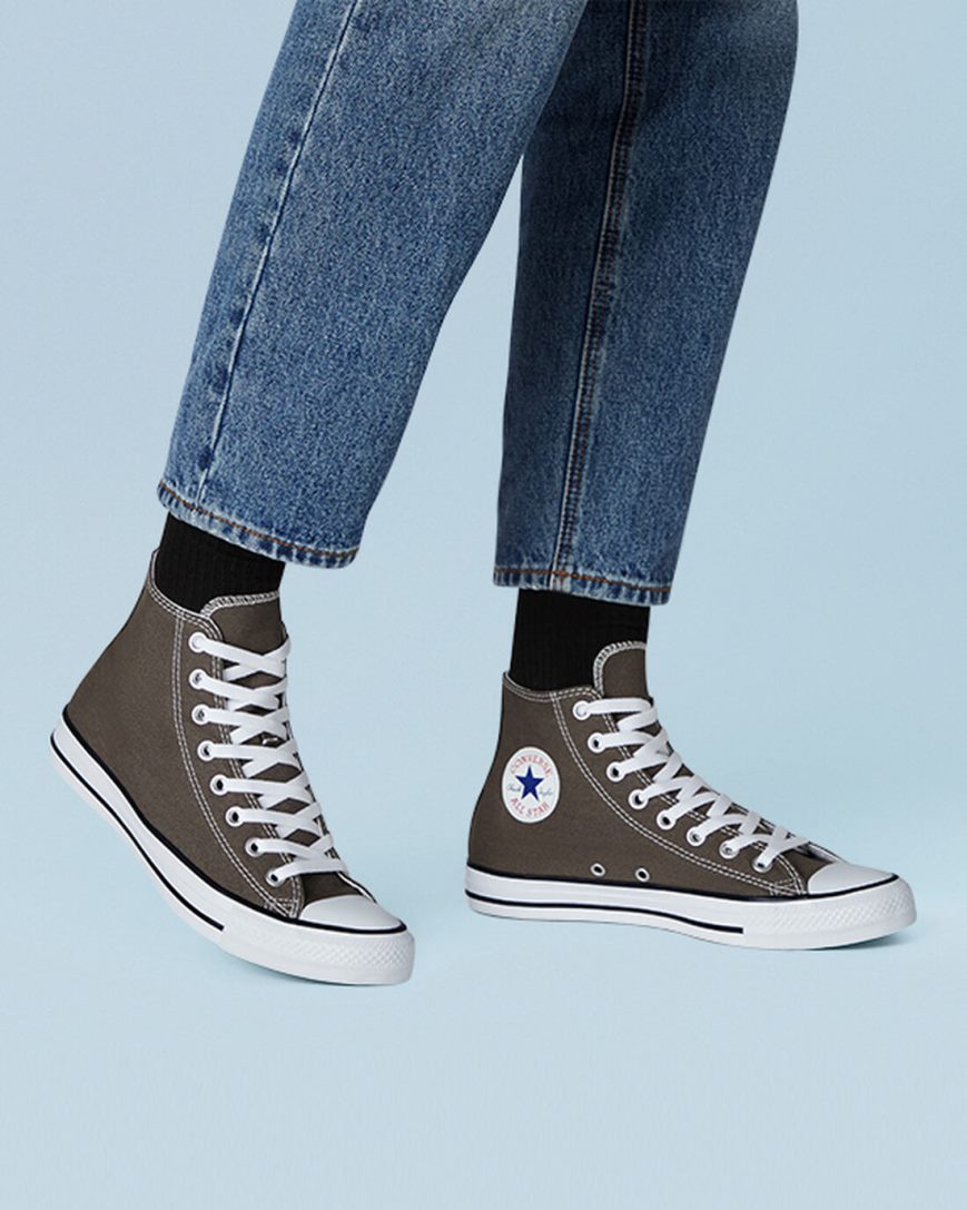 Deep Grey Converse Chuck Taylor All Star Classic Women's High Top Shoes | HNI1K5478