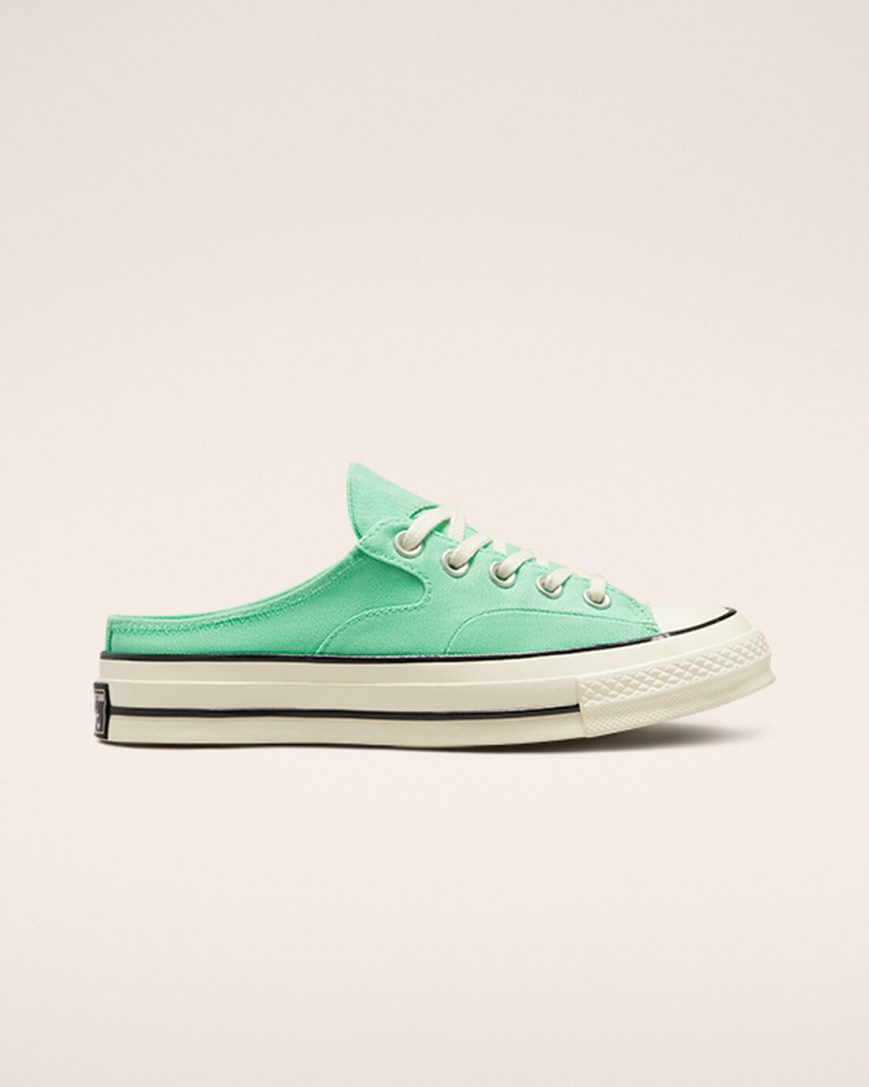 Green / Black Converse Chuck 70 Mule Men\'s Low Top Shoes | QC7L14859