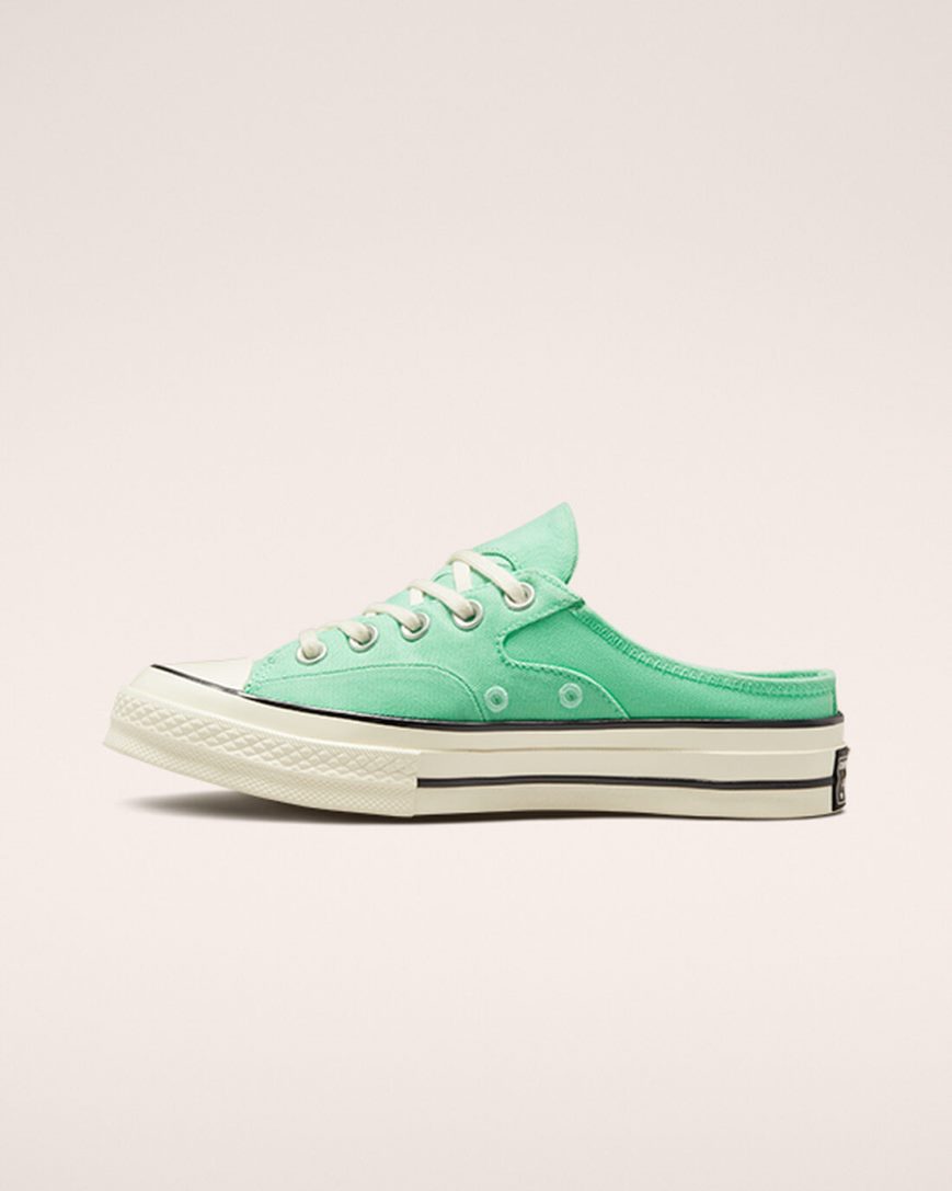 Green / Black Converse Chuck 70 Mule Women's Low Top Shoes | ML319I458