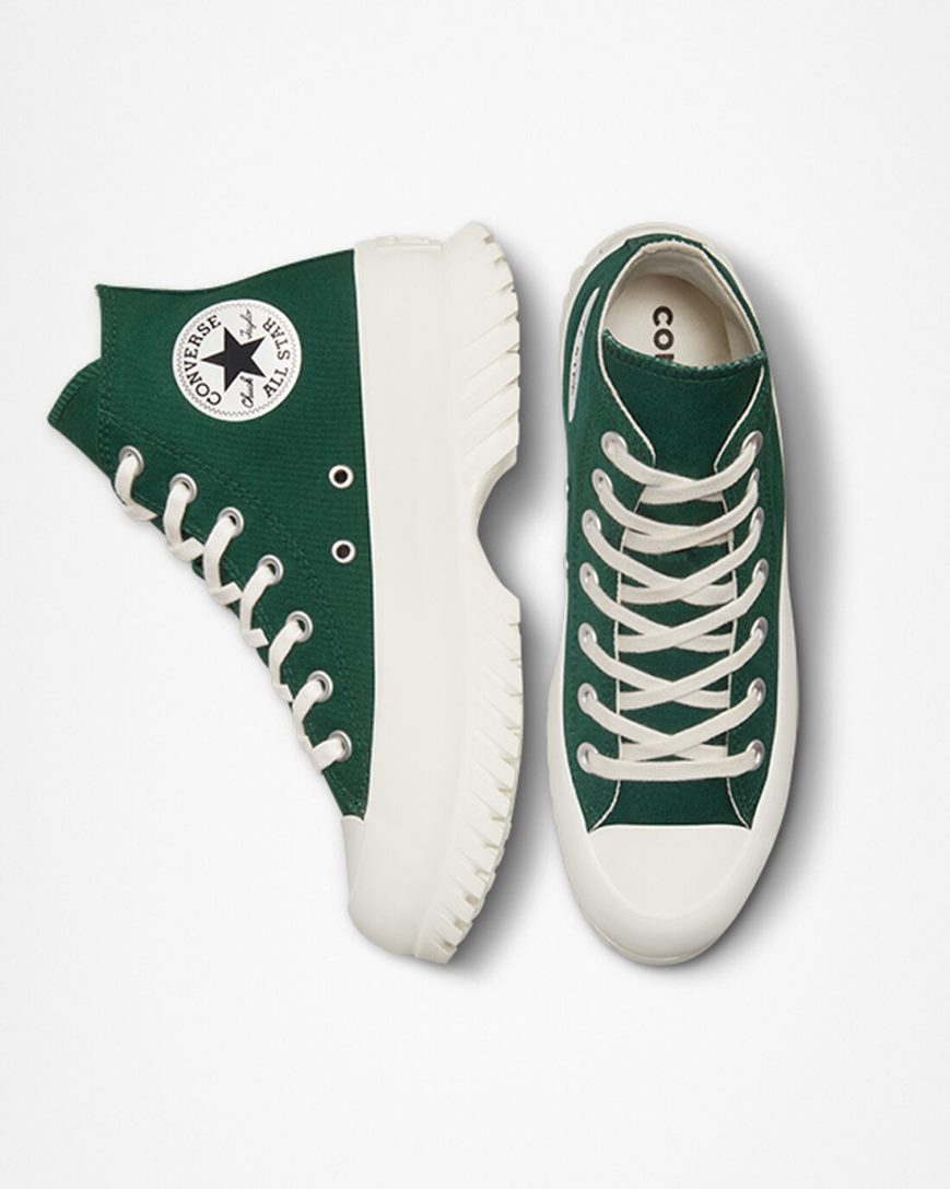 Green / Black Converse Chuck Taylor All Star Lugged 2.0 Men's High Top Shoes | VN8LK5I71