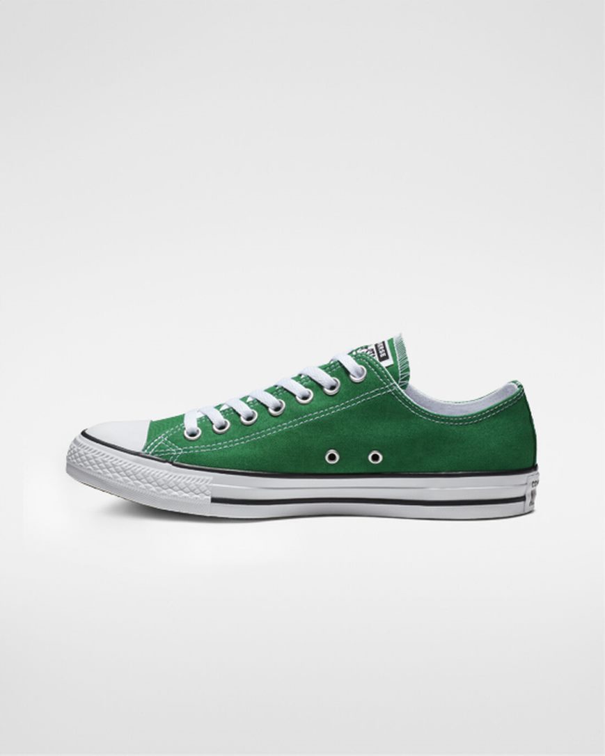 Green Converse Chuck Taylor All Star Classic Men's Low Top Shoes | SF5IL7489