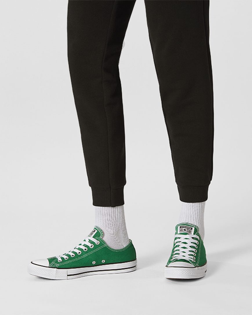 Green Converse Chuck Taylor All Star Classic Men's Low Top Shoes | SF5IL7489