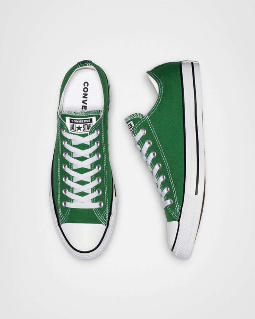 Green Converse Chuck Taylor All Star Classic Men's Low Top Shoes | SF5IL7489