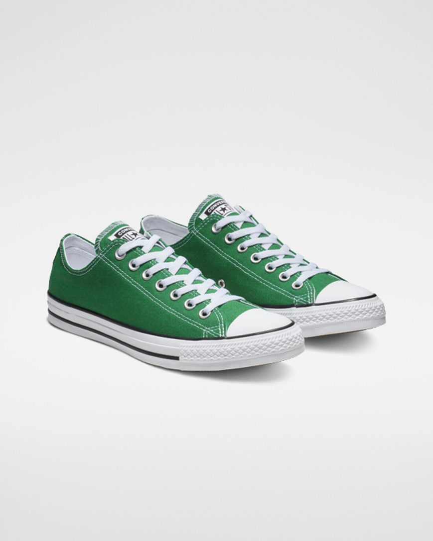 Green Converse Chuck Taylor All Star Classic Men's Low Top Shoes | SF5IL7489