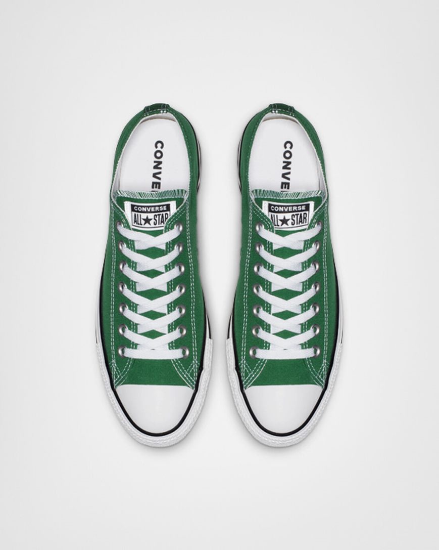 Green Converse Chuck Taylor All Star Classic Men's Low Top Shoes | SF5IL7489