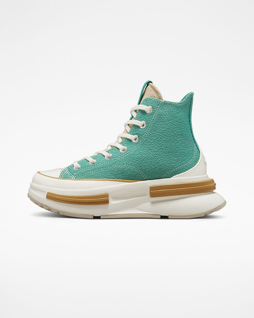 Green Converse Run Star Legacy CX Textured Women's High Top Shoes | DML894153