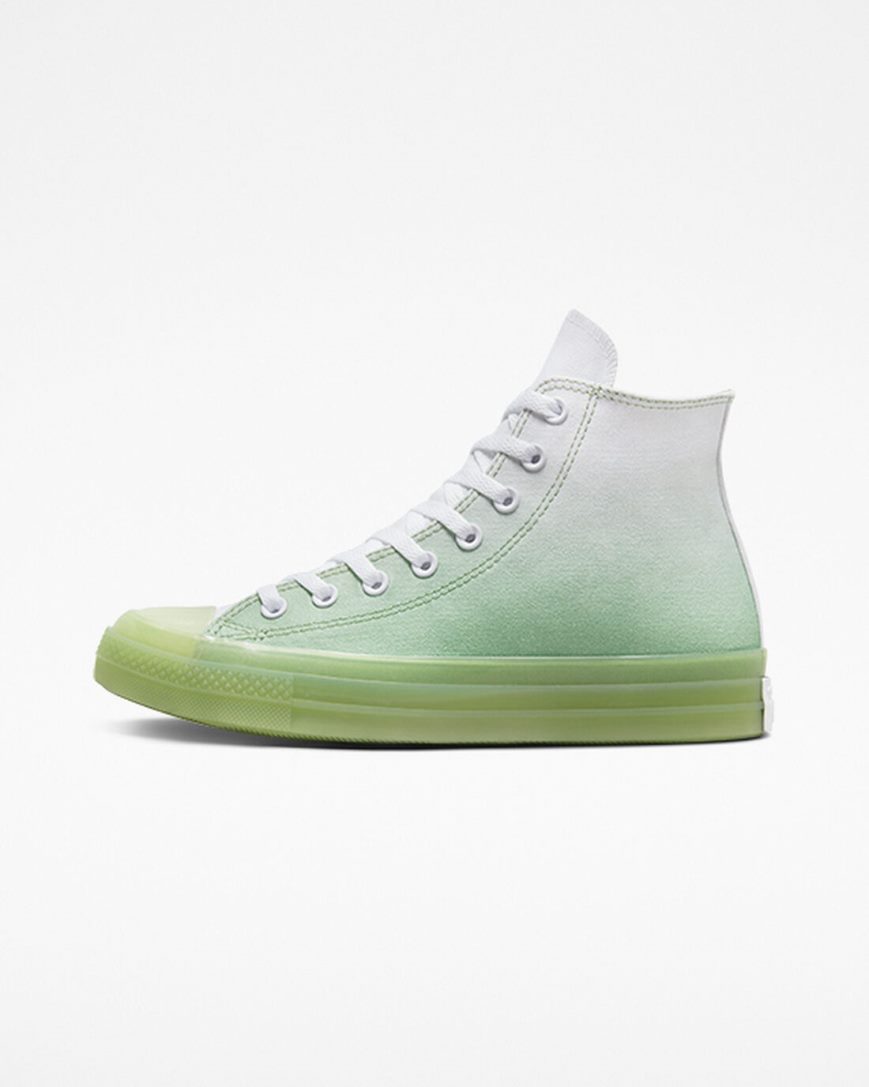 Green / White / Green Converse Chuck Taylor All Star CX Gradient Men's High Top Shoes | ET98I15LK