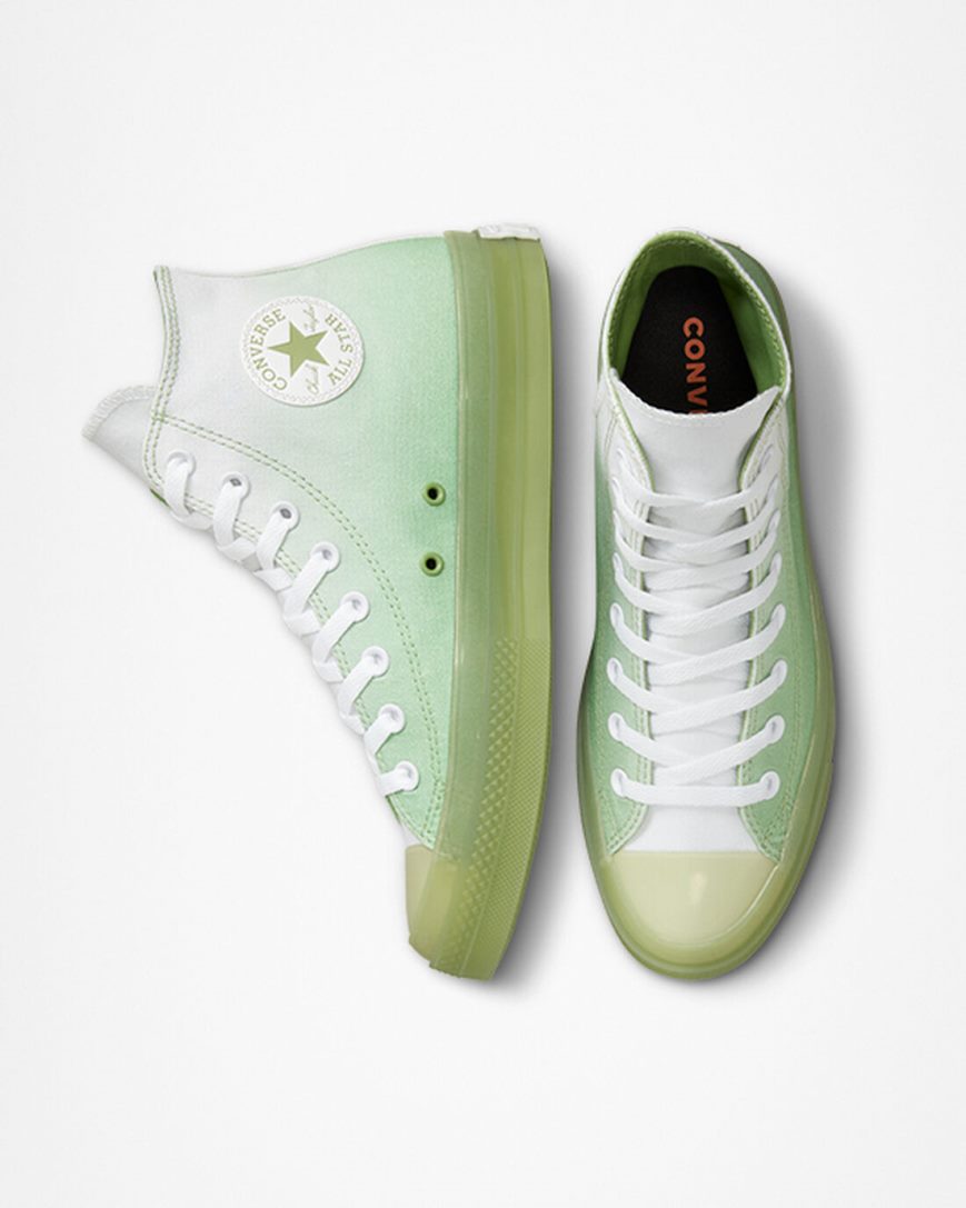 Green / White / Green Converse Chuck Taylor All Star CX Gradient Men's High Top Shoes | ET98I15LK