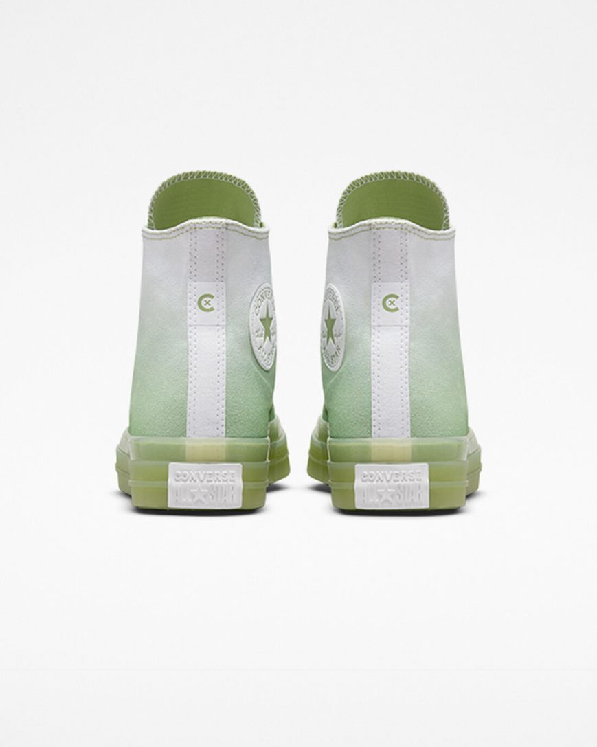 Green / White / Green Converse Chuck Taylor All Star CX Gradient Men's High Top Shoes | ET98I15LK