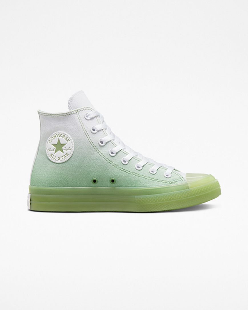 Green / White / Green Converse Chuck Taylor All Star CX Gradient Men\'s High Top Shoes | ET98I15LK