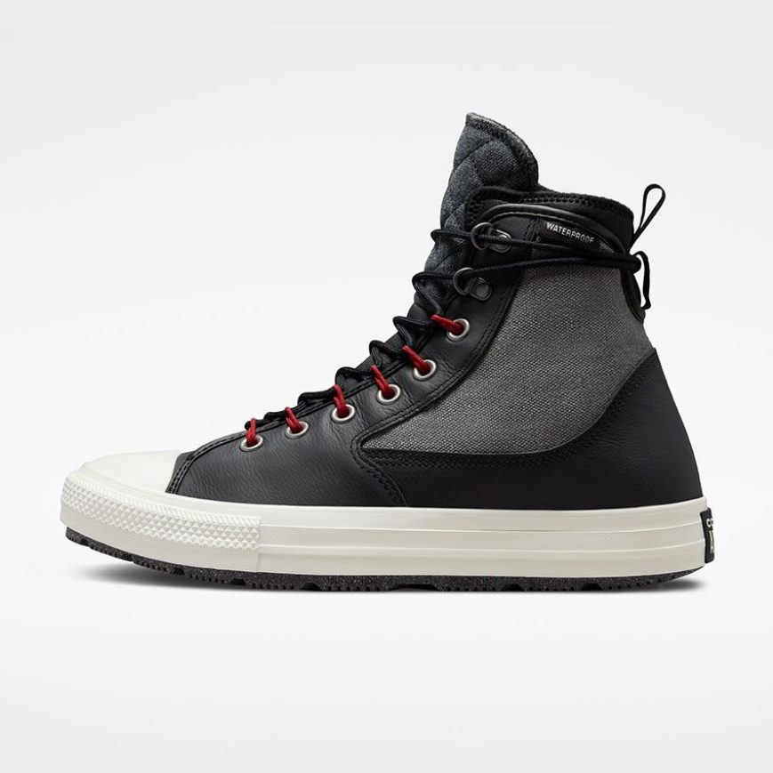 Grey / Black Converse Chuck Taylor All Star All Terrain High Top Men's Winter Boots | CFK79L5I8