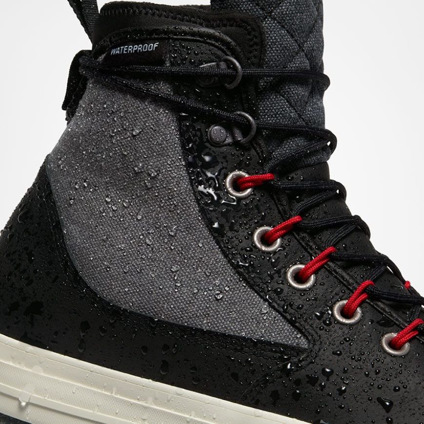 Grey / Black Converse Chuck Taylor All Star All Terrain High Top Men's Winter Boots | CFK79L5I8