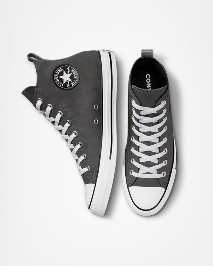 Grey / Black Converse Chuck Taylor All Star Workwear Women's High Top Shoes | DF5LK7349