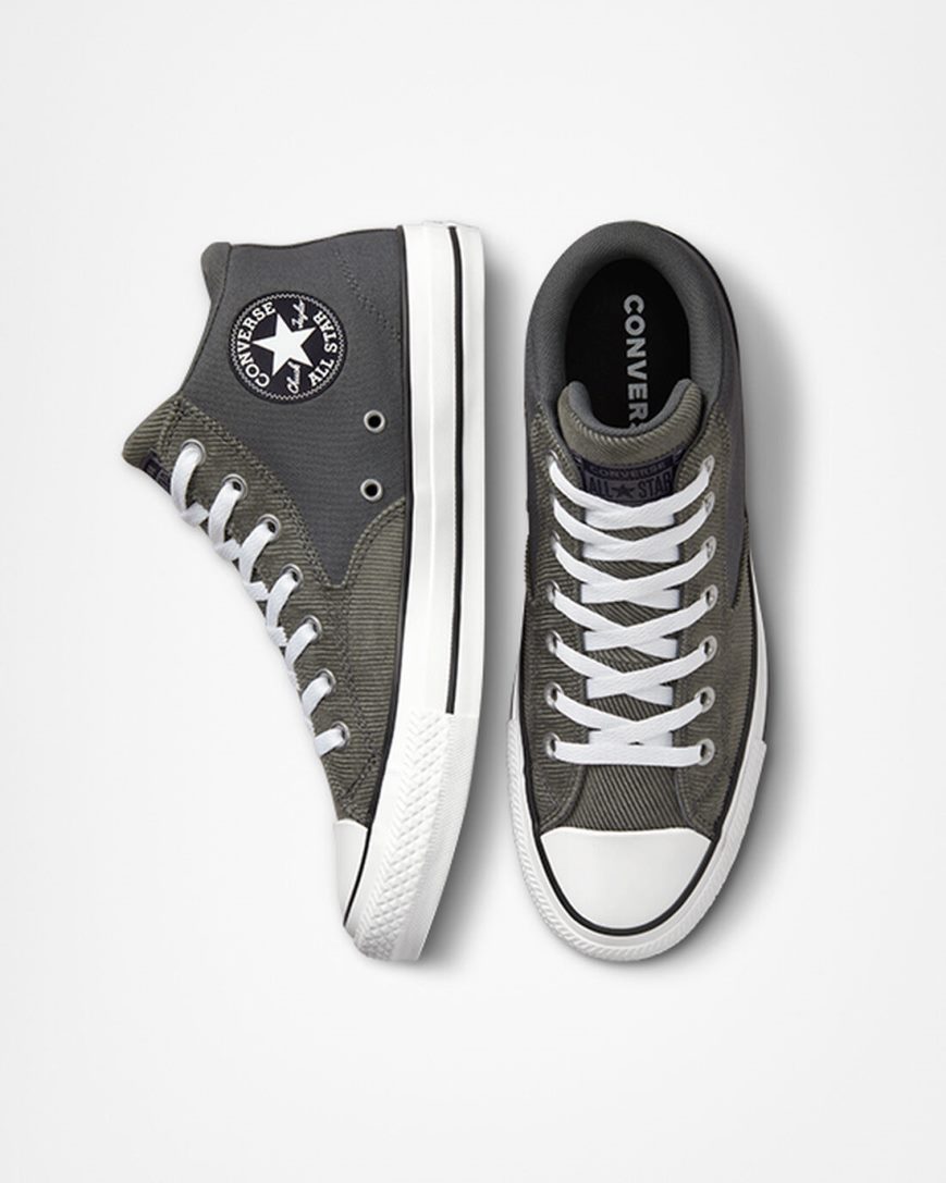 Grey / Black / White Converse Chuck Taylor All Star Malden Street Workwear Men's High Top Shoes | ZP1I953K4