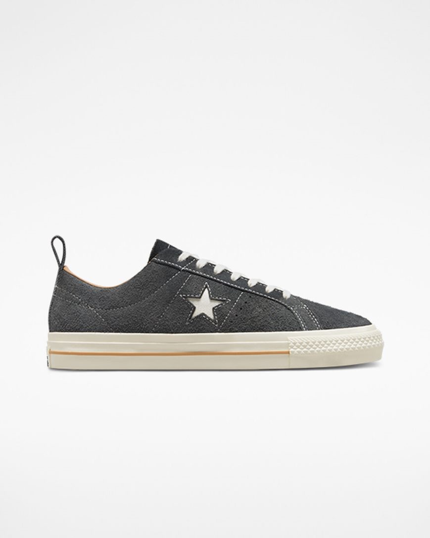 Grey / Brown Converse One Star Pro Vintage Suede Women\'s Skate Shoes | BN48397I1