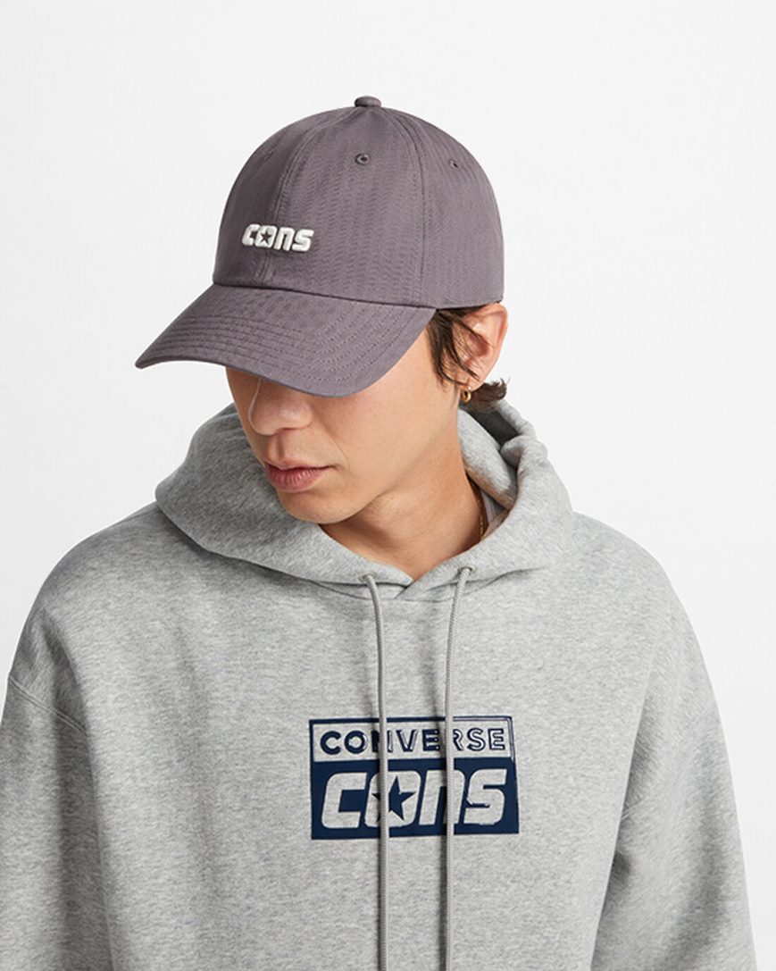 Grey Converse CONS Baseball Women's Hats | VN147L39I