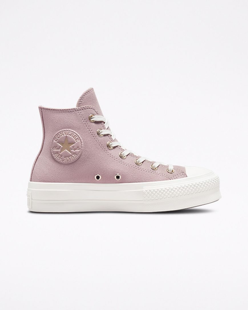 Grey Converse Chuck Taylor All Star Lift Earthy Neutrals High Top Women\'s Platform Shoes | PUK957LI3