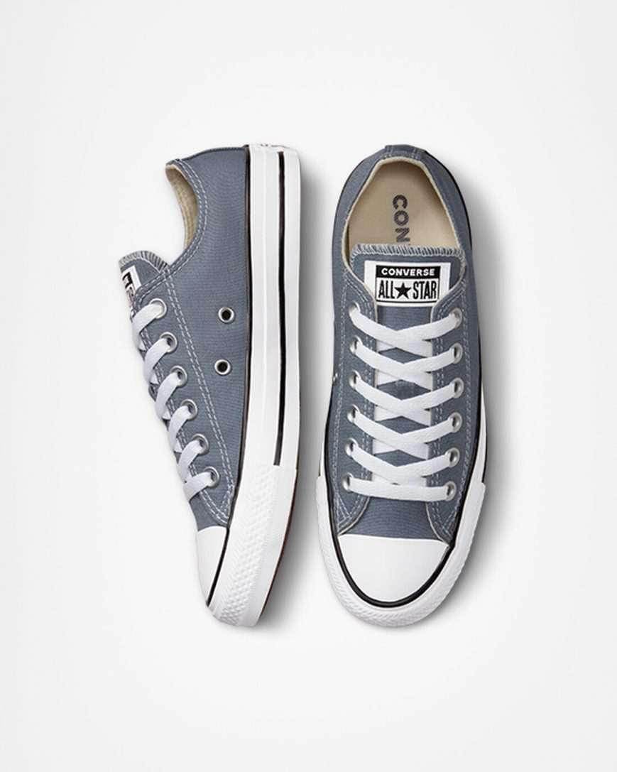 Grey Converse Chuck Taylor All Star Seasonal Color Women's Low Top Shoes | CN389I14K