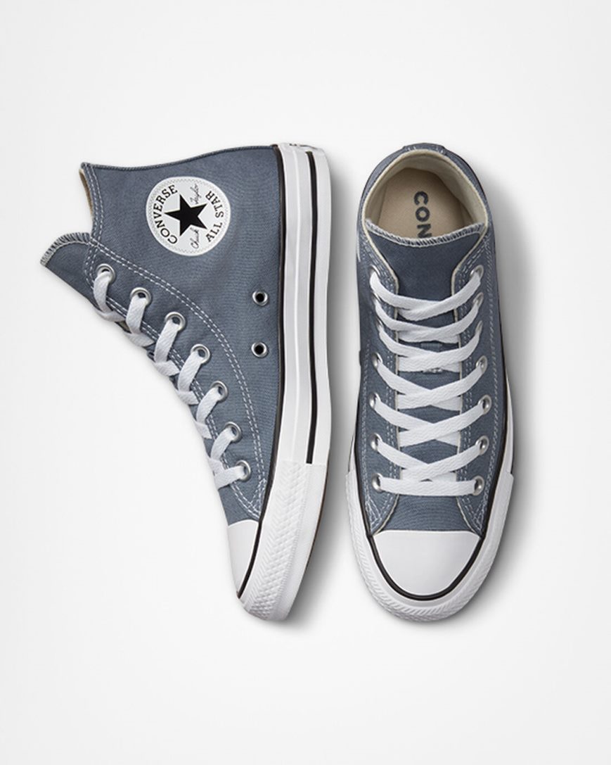 Grey Converse Chuck Taylor All Star Seasonal Color Men's High Top Shoes | QI451937I