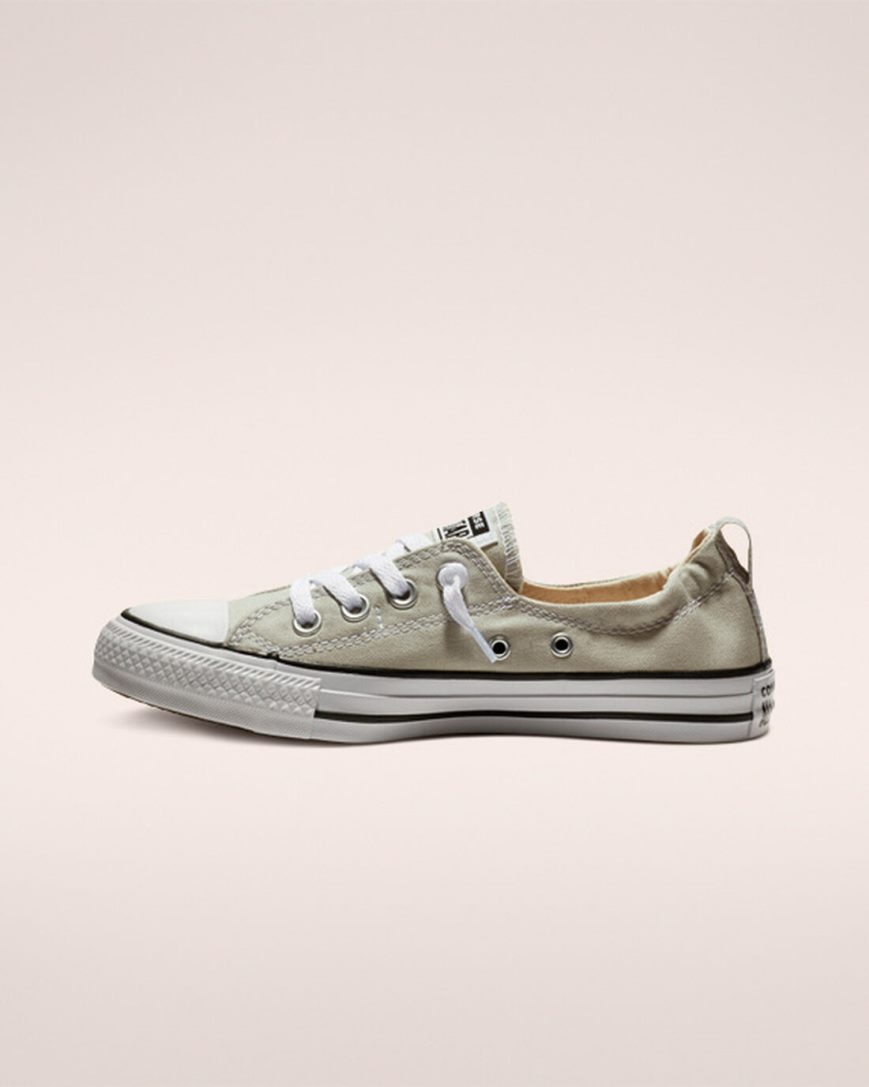 Grey Converse Chuck Taylor All Star Shoreline Women's Slip On Shoes | LQL79845I