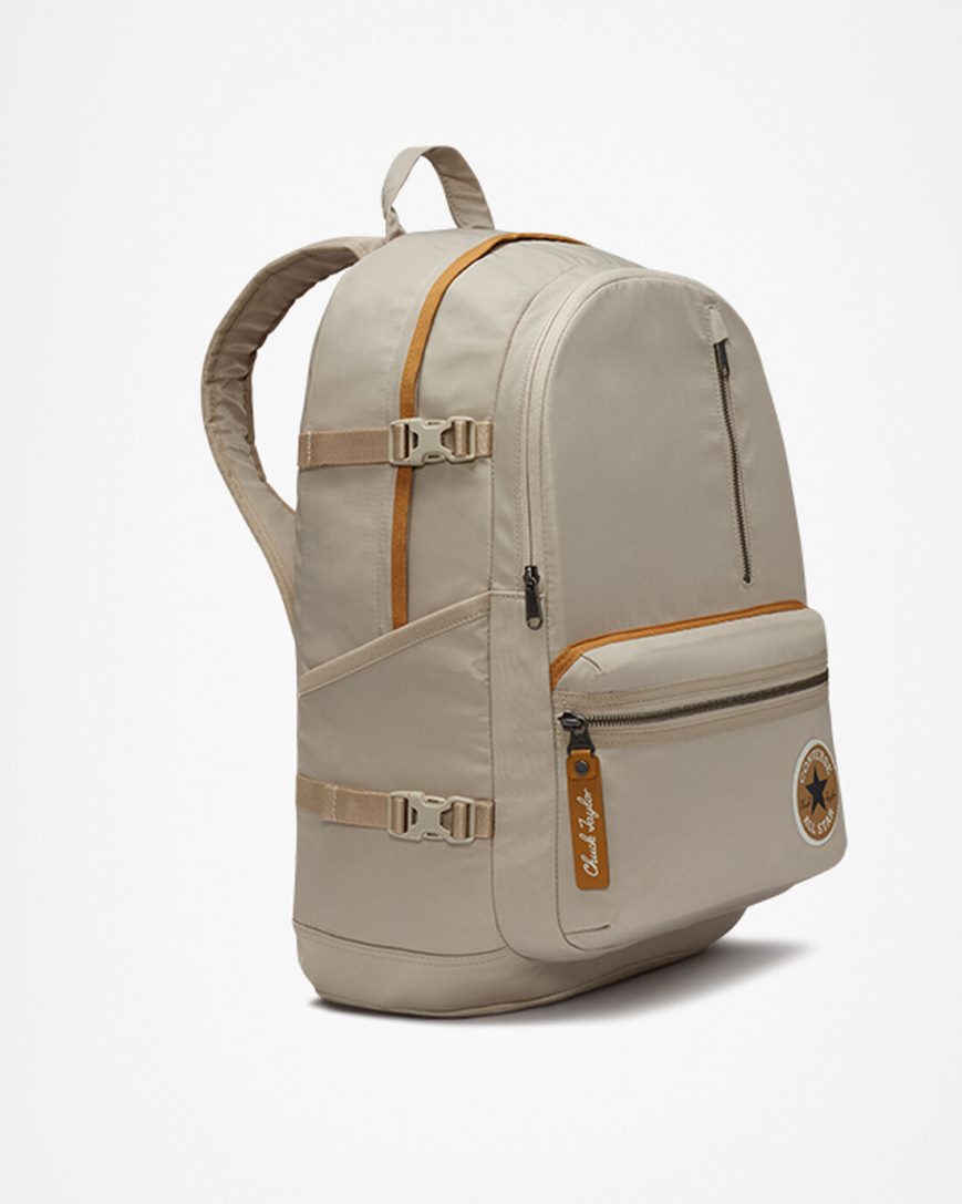 Grey Converse Premium Straight Edge Women's Backpacks | XJ185K93L