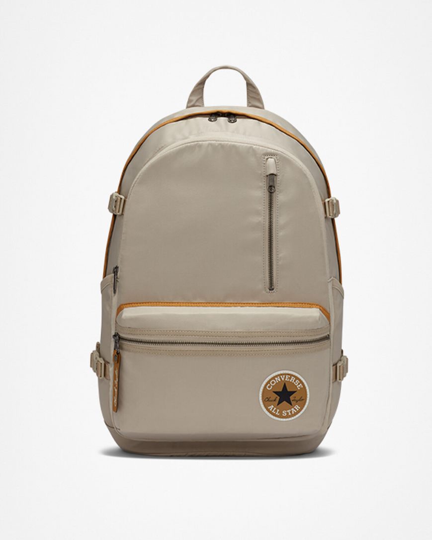 Grey Converse Premium Straight Edge Women\'s Backpacks | XJ185K93L