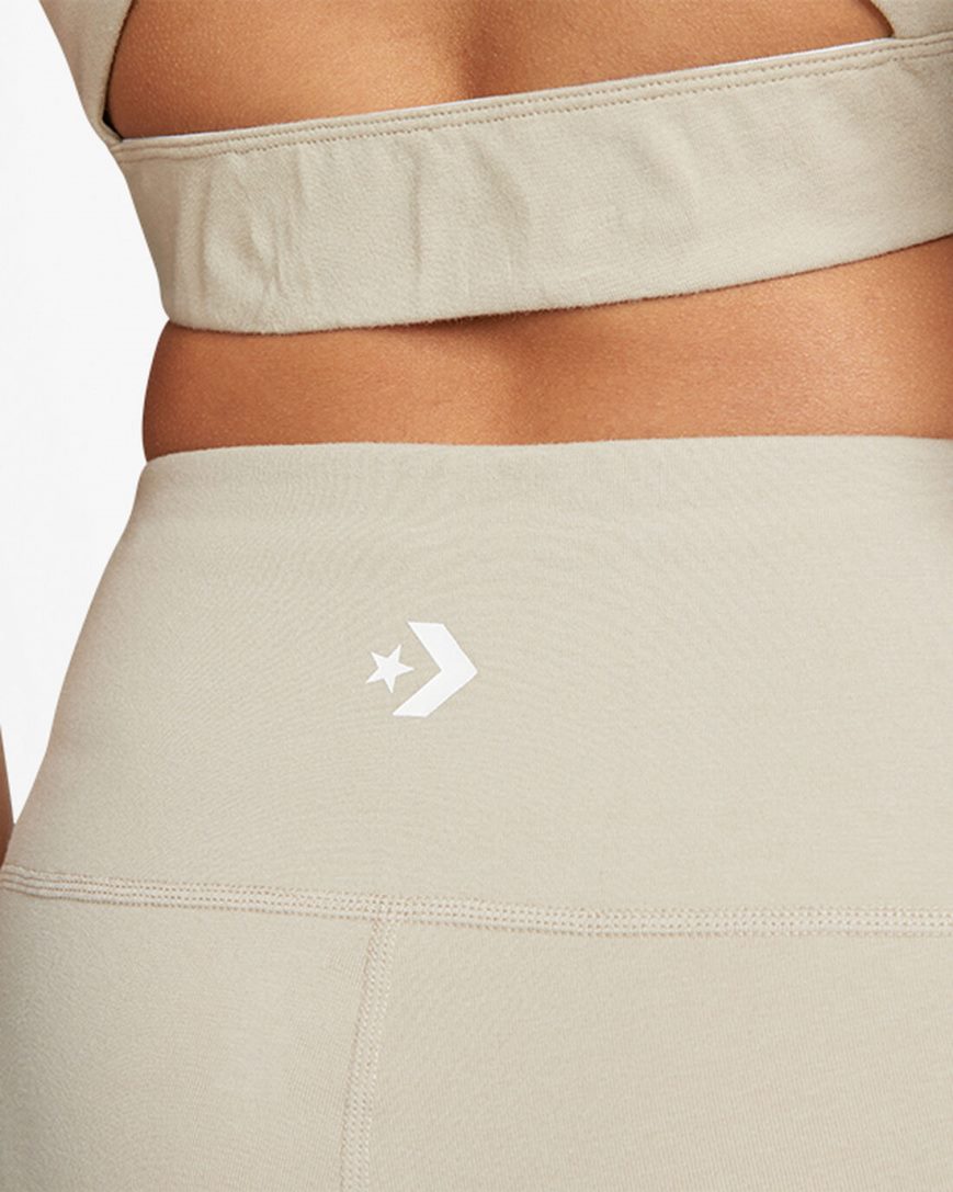 Grey Converse Wordmark Bike Women's Shorts | ZQ9345IL1