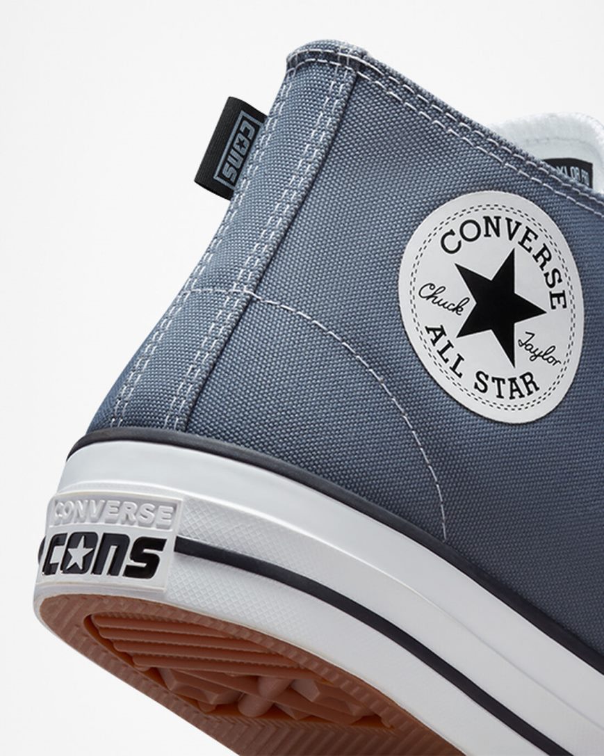 Grey / White / Black Converse CONS Chuck Taylor All Star Pro Men's Skate Shoes | CA78I51K4