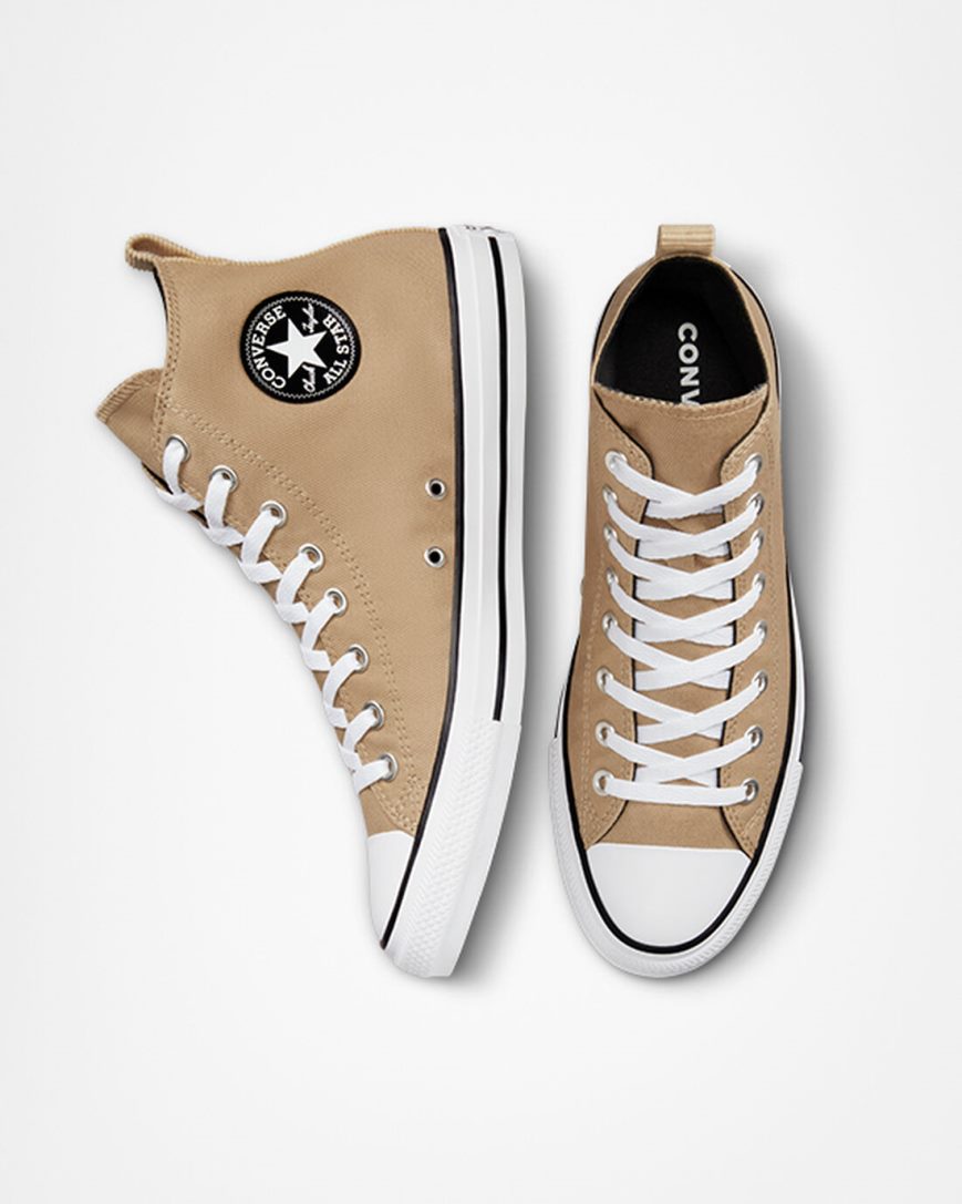 Khaki / Black Converse Chuck Taylor All Star Workwear Men's High Top Shoes | RFI371985