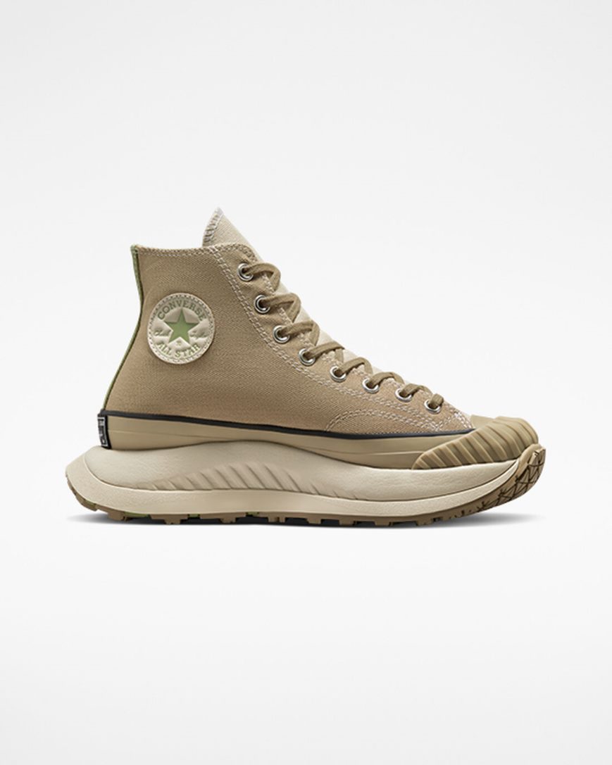 Khaki / Grey Converse Chuck 70 AT-CX Earth Tones Men\'s High Top Shoes | OB189I37K