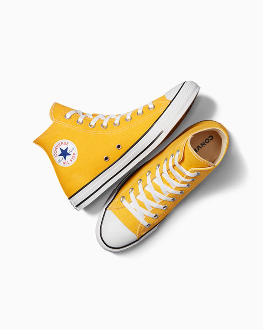 Lemon Converse Chuck Taylor All Star Classic Men's High Top Shoes | ZG89I543K