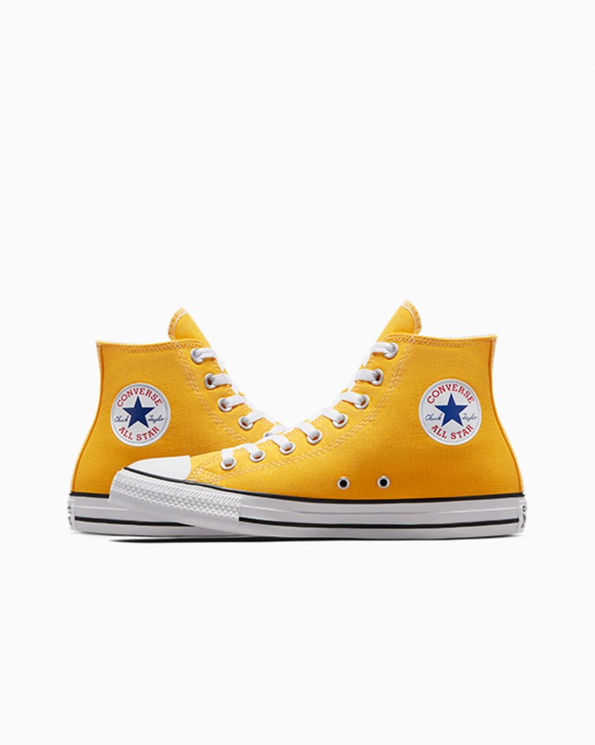 Lemon Converse Chuck Taylor All Star Classic Men's High Top Shoes | ZG89I543K