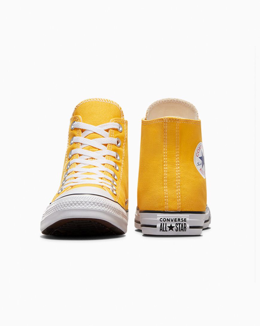 Lemon Converse Chuck Taylor All Star Classic Men's High Top Shoes | ZG89I543K