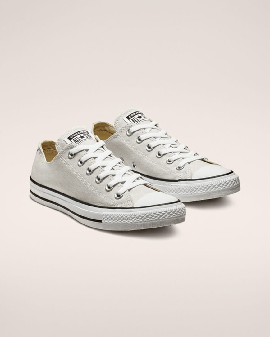 Light Grey Converse Chuck Taylor All Star Classic Women's Low Top Shoes | ME78L5K93