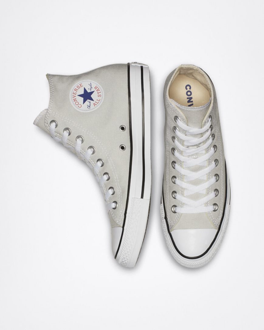 Light Grey Converse Chuck Taylor All Star Classic Women's High Top Shoes | UV5I9KL41