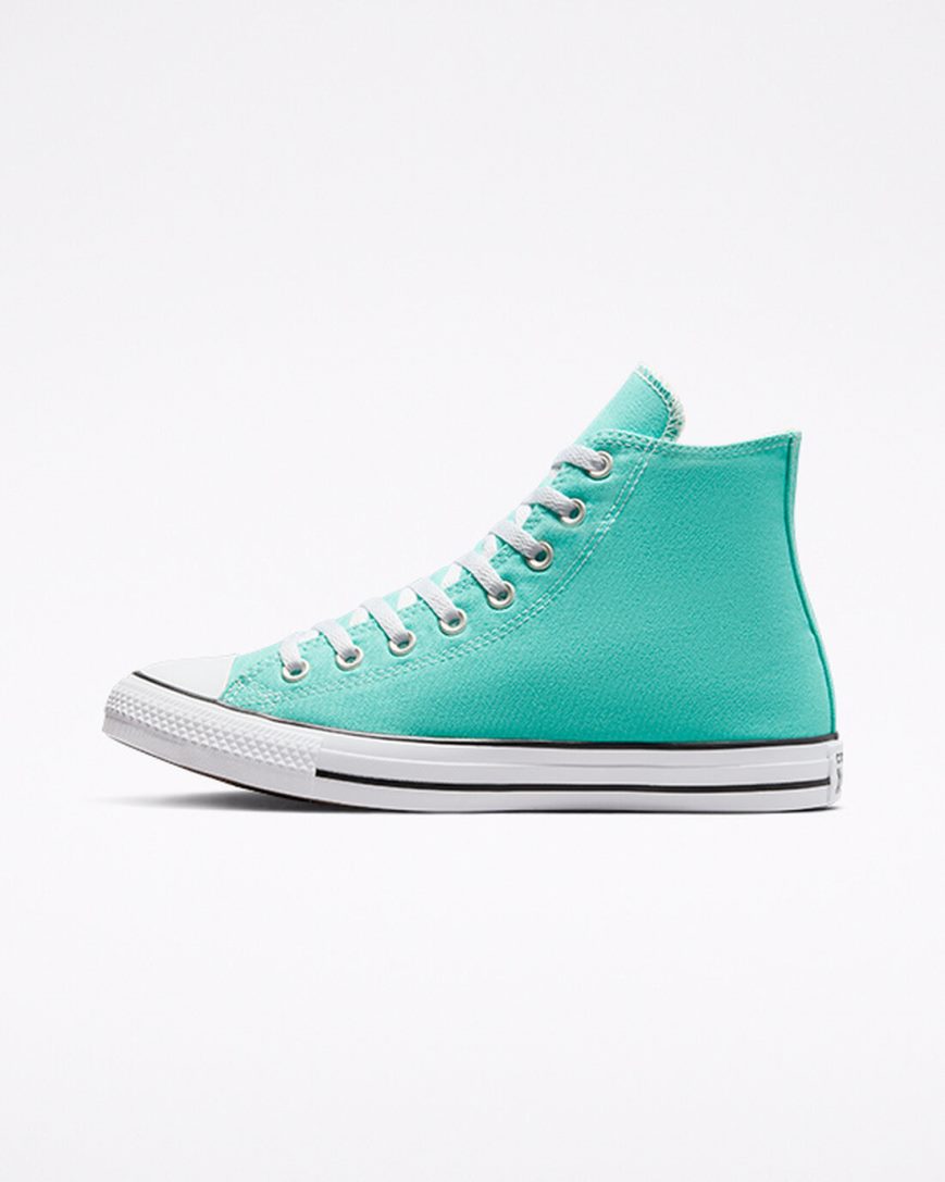 Light Turquoise Converse Chuck Taylor All Star Seasonal Color Men's High Top Shoes | CE931IK7L