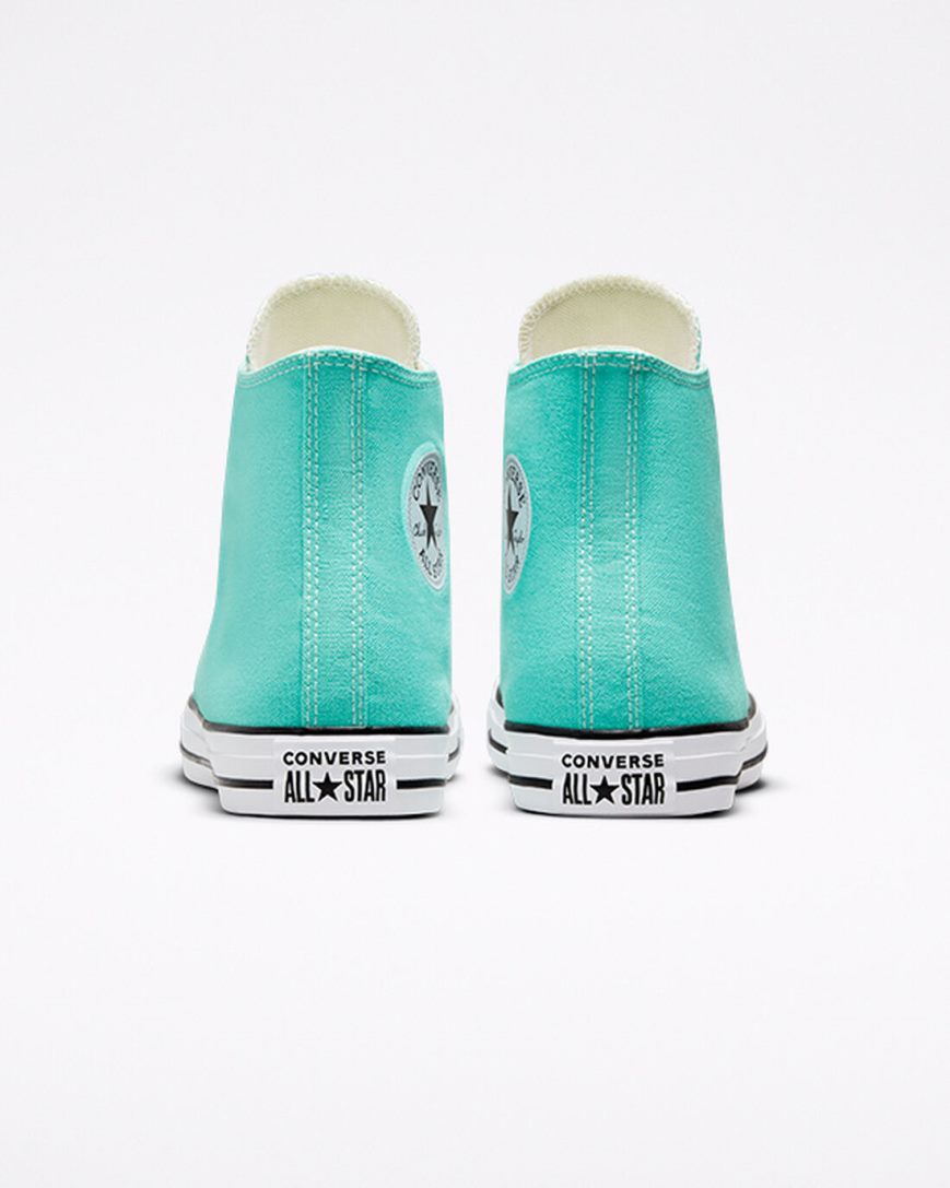 Light Turquoise Converse Chuck Taylor All Star Seasonal Color Men's High Top Shoes | CE931IK7L