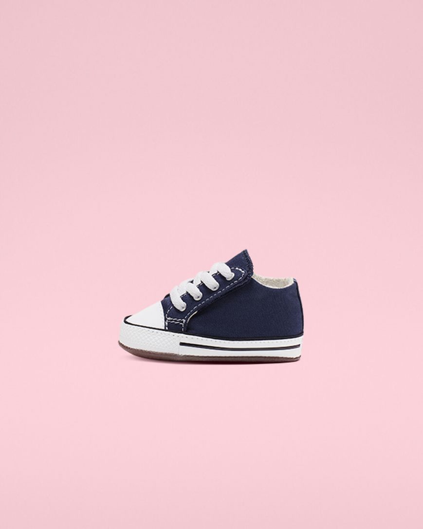 Navy / Beige White Converse Chuck Taylor All Star Cribster Easy-On Girls' High Top Shoes | WX473L15K