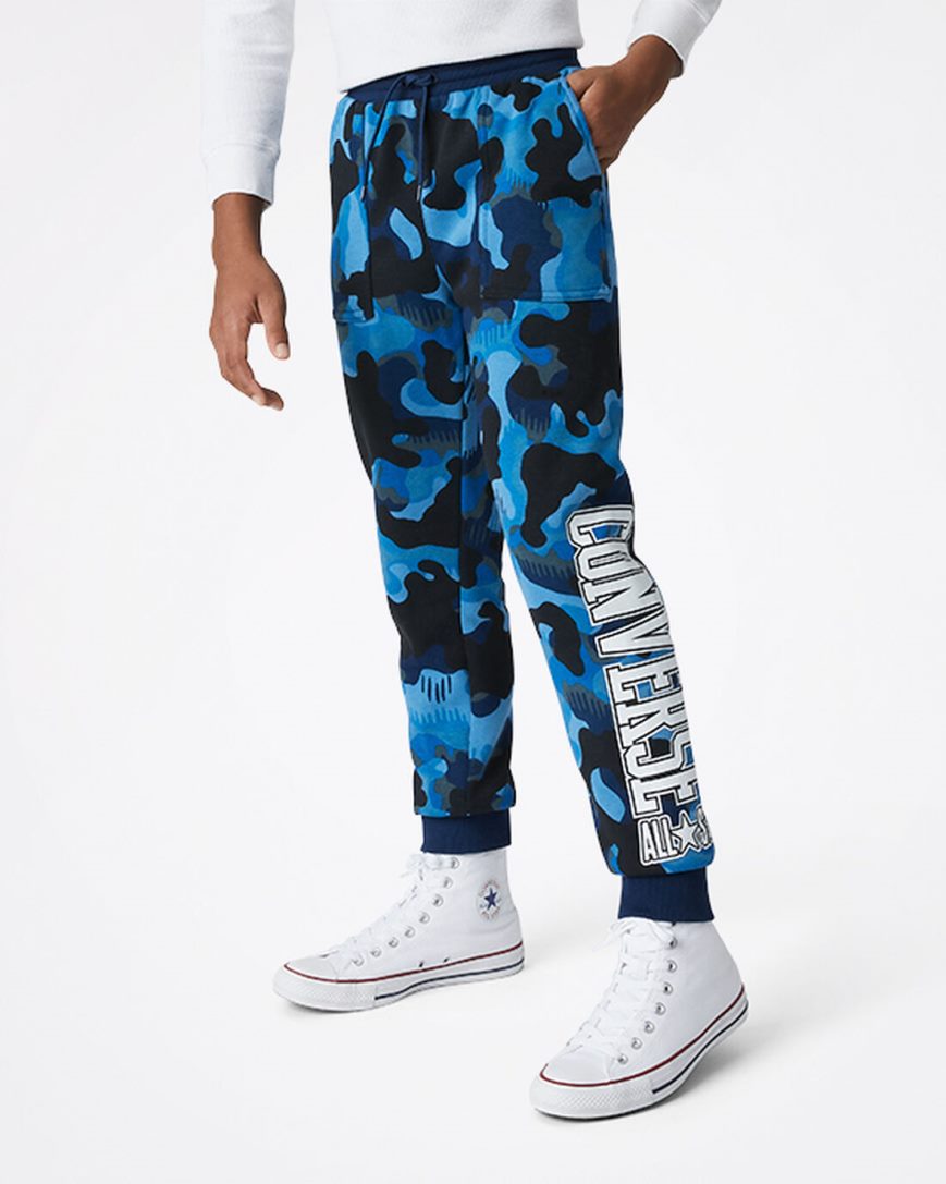 Navy Converse Camo Boys\' Jogger | DLK3I5719