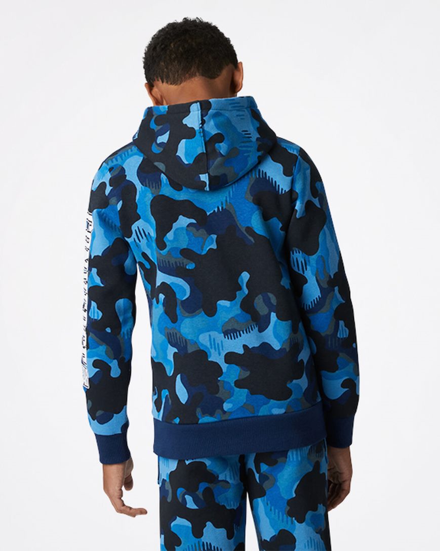 Navy Converse Camo Pullover Boys' Hoodie | DU5498371