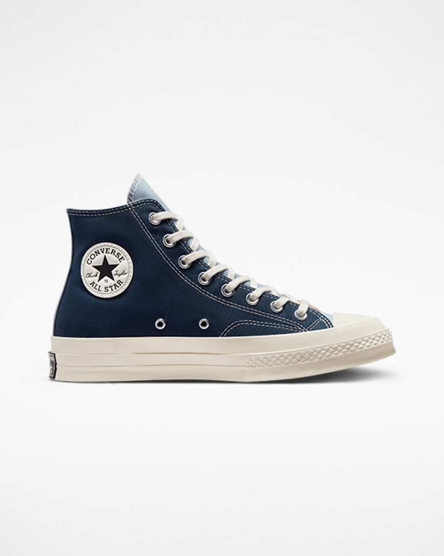 Navy Converse Chuck 70 Tri-Panel Men\'s High Top Shoes | FY81L7453