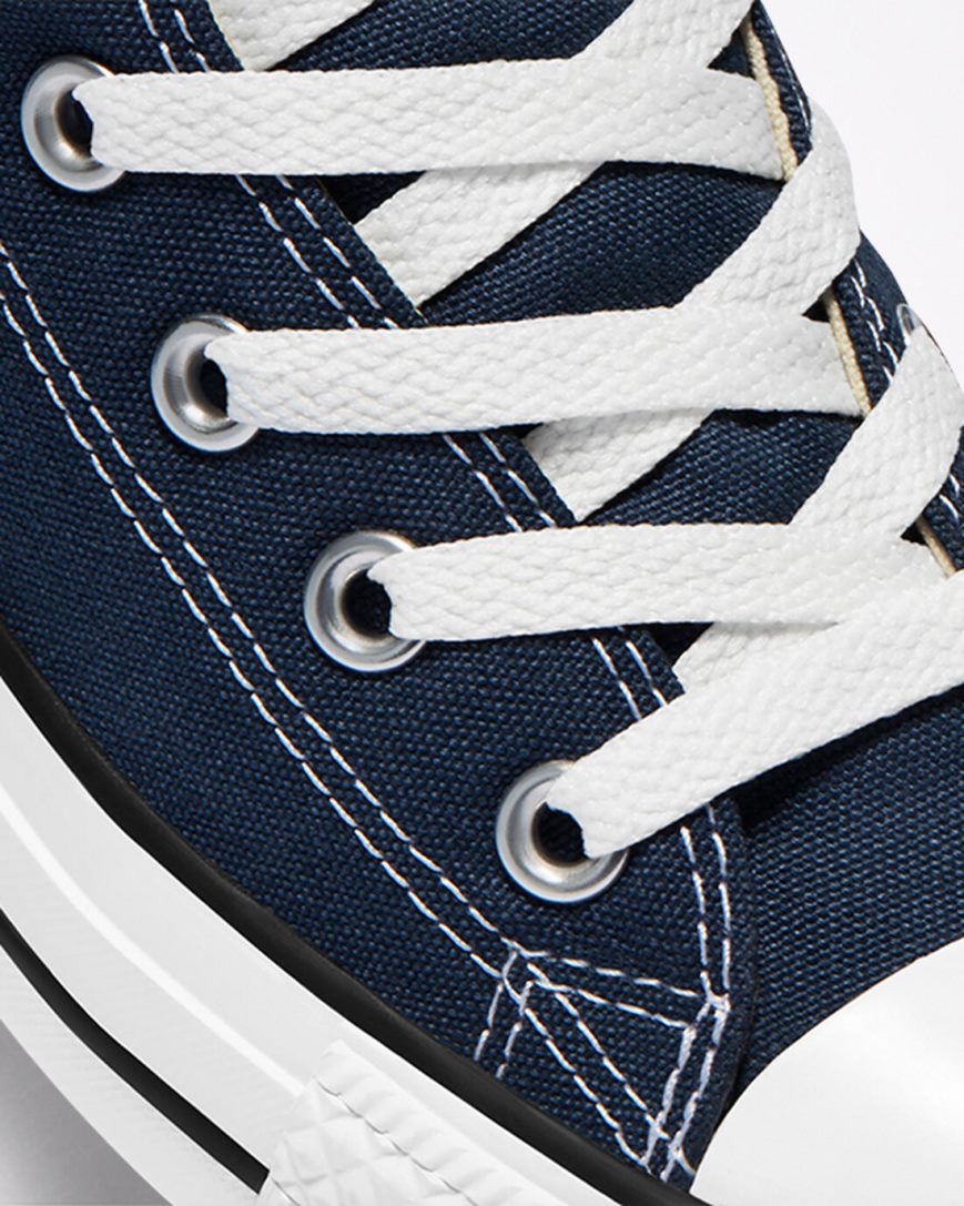 Navy Converse Chuck Taylor All Star Classic Men's High Top Shoes | BA8I751KL