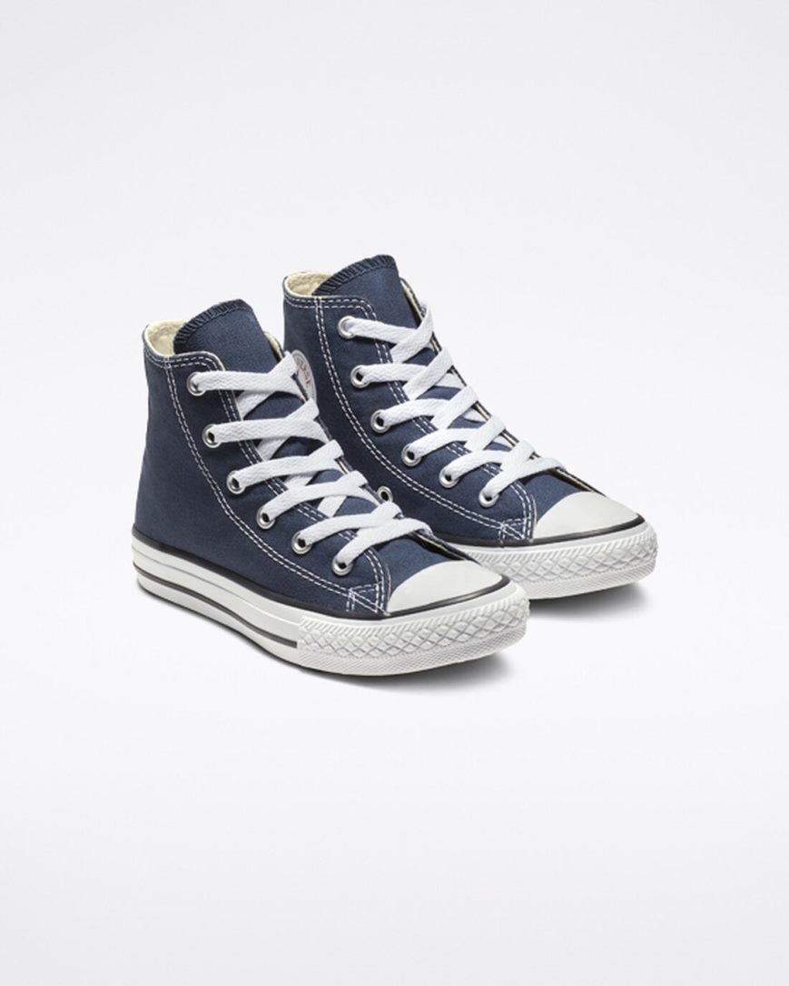 Navy Converse Chuck Taylor All Star Classic Girls' High Top Shoes | DGK51793I