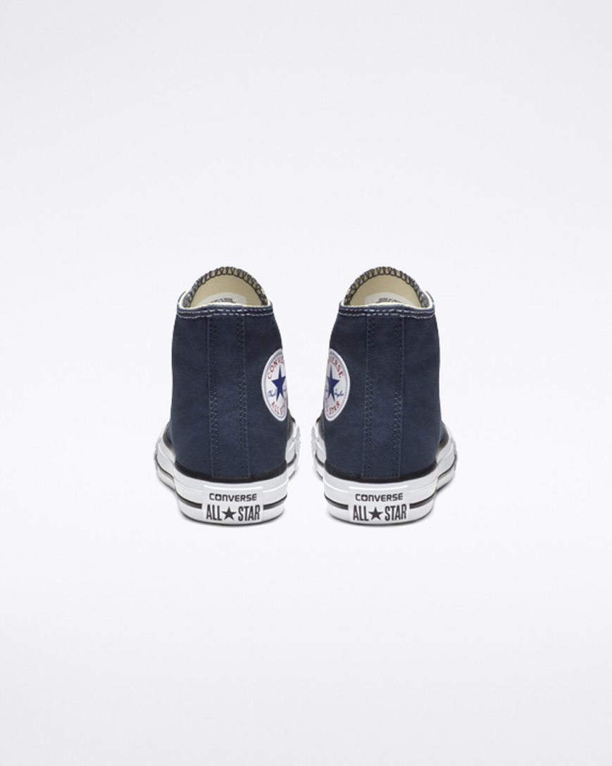 Navy Converse Chuck Taylor All Star Classic Girls' High Top Shoes | DGK51793I